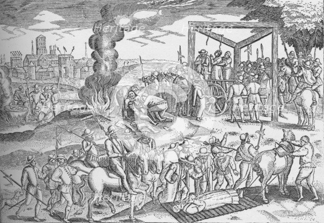 Martyrs at Smithfield, London, c1600 (1904). Artist: Unknown.