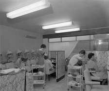 Hairdressers at work, Armthorpe, near Doncaster, South Yorkshire, 1961. Artist: Michael Walters