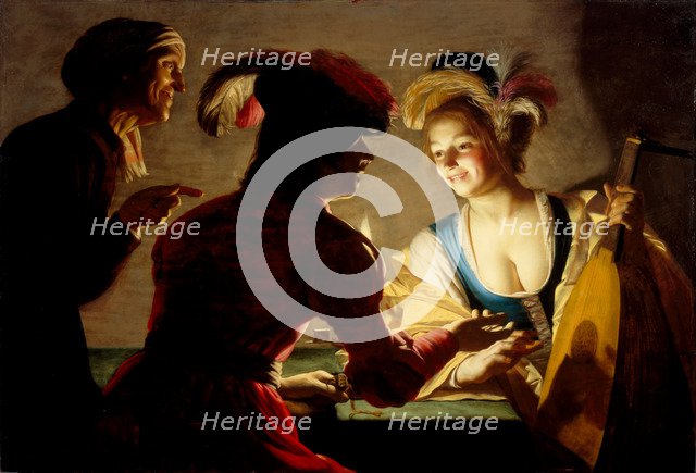 The procuress, 1625. Artist: Honthorst, Gerrit, van (1590-1656)