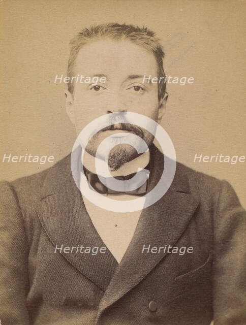 Maillard. Louis. 30 ans, né à Rennes (Ille & Vilaine). Employé de commerce. Anarchiste. 27..., 1894. Creator: Alphonse Bertillon.