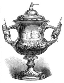 Prize cup, value £100, presented to the North-East London Rifle Corps, 1864. Creator: Unknown.