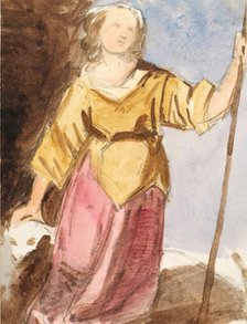 Shepherdess, c1840s. Creator: John Phillip.