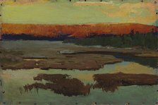 Landscape from Lapland, Summer Night, 1898. Creator: Gabriel Engberg.