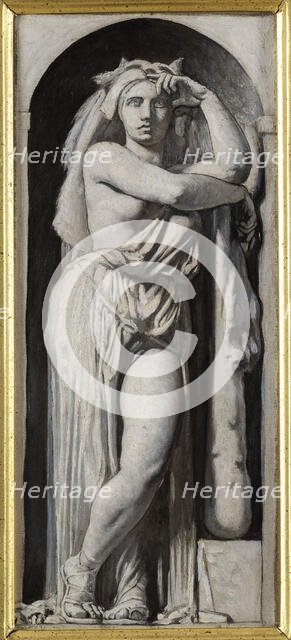 Esquisse pour le Palais de Justice de Paris : La Force, c.1873. Creator: Leon Joseph Florentin Bonnat.