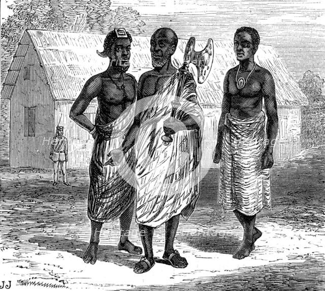 The War on the Gold Coast: Ashantee messengers of peace, 1873. Creator: Unknown.