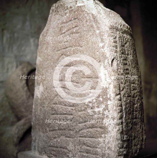 Stone with Runes & Celtic Oghams, Killaloe Church, Co.Clare, Eire. Artist: Unknown