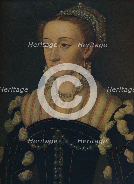 'Margaret of Navarre', c1563. Artist: Jean Clouet.
