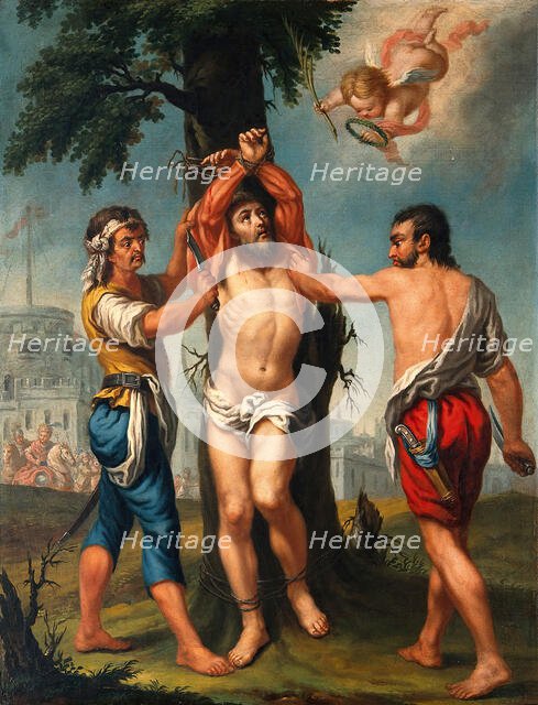 The flaying of Saint Bartholomew, 19th century. Creator: Unknown.