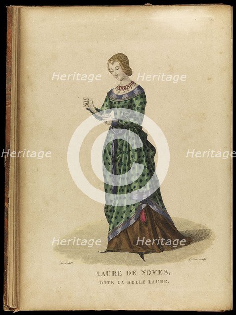 Laura de Noves (1310-1348), Late 18th cent.. Artist: Gatine, Georges Jacques (1773-1831)