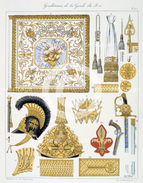 Gendarmes de la Garde du Roi, Insignia Artist: Eugene Titeux