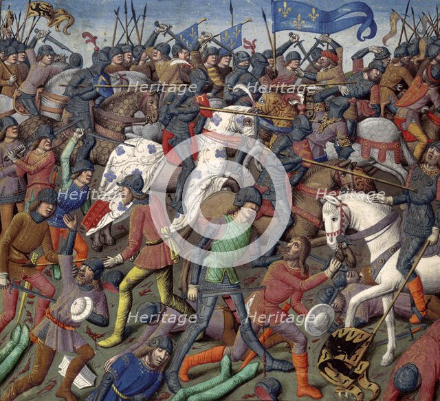 Battle scene, c1470.  Creator: Unknown.