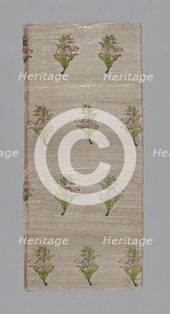 Fragment (Dress Fabric), Iran, 17th century. Creator: Unknown.