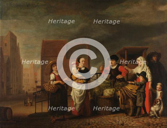 Vegetable Market, 1655-1665. Creator: Nicolaes Maes.