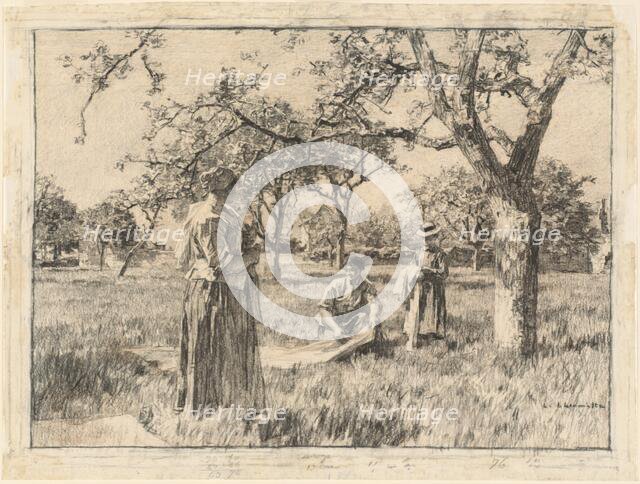 Spring, c. 1880. Creator: Leon-Augustin Lhermitte.