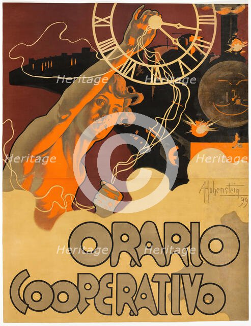 Time Cooperative, 1899. Creator: Adolf Hohenstein.