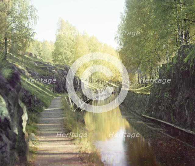 On the Saimaa Canal, Finland, between 1905 and 1915. Creator: Sergey Mikhaylovich Prokudin-Gorsky.