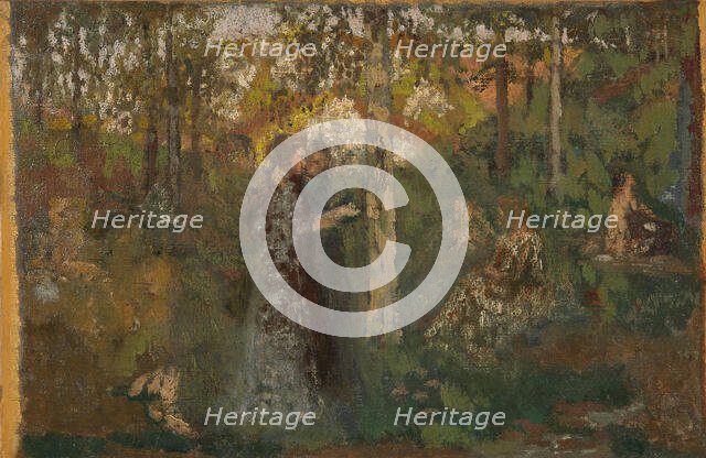 Jeunes femmes dans un sous bois , c. 1892-1893. Creator: Roussel, Ker-Xavier (1867-1944).