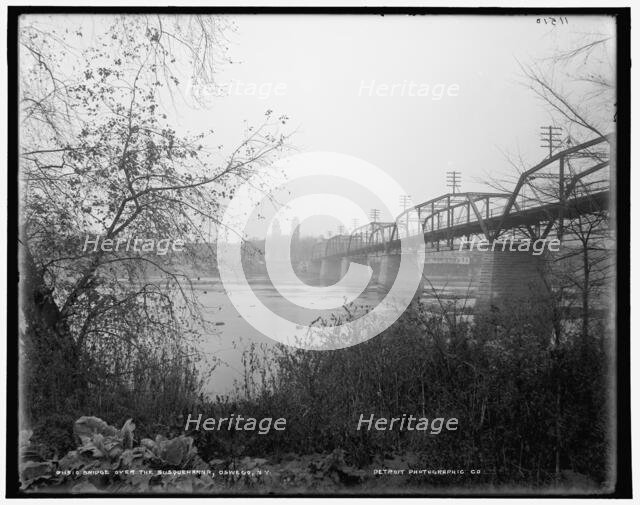 Bridge over the Susquehanna, Oswego i.e., Owego, N.Y., between 1898 and 1901. Creator: Unknown.