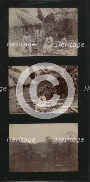 Huts at Coolies Lines Hill Bank, Belize, 1900.  Creator: Unknown.