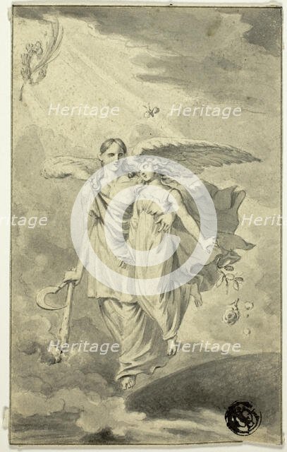 Angel of Death with Soul, 1824. Creator: Jacob Smies.