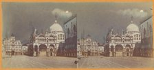 Piazzatta/St. Marks Church, Venice, about 1865. Creator: Unknown.