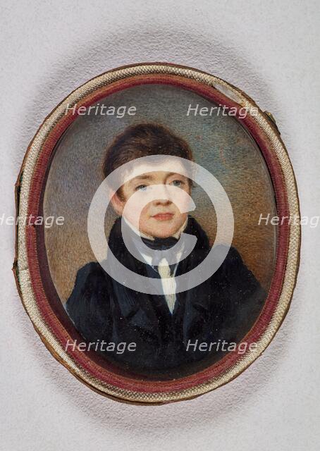 Miniature portrait of William Hooper, 1800-1899. Creator: Unknown.