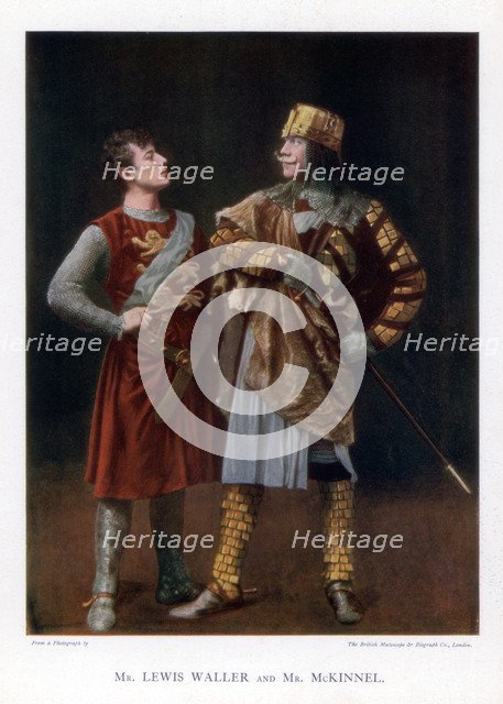 Lewis Waller and Mr McKinnel, English actors, 1901. Creator: British Mutoscope.