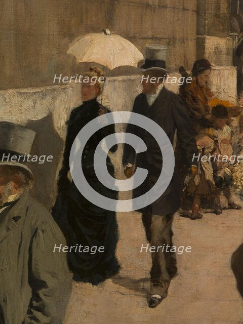 The National Gallery and St. Martin's Church (London), c1878. Creator: Giuseppe de Nittis.