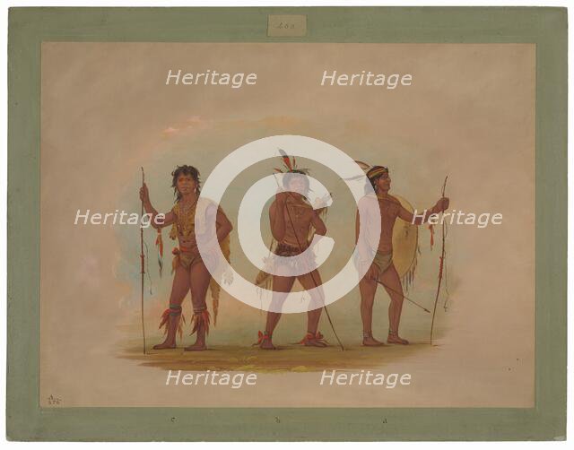 Three Chaymas Men, 1854/1869. Creator: George Catlin.