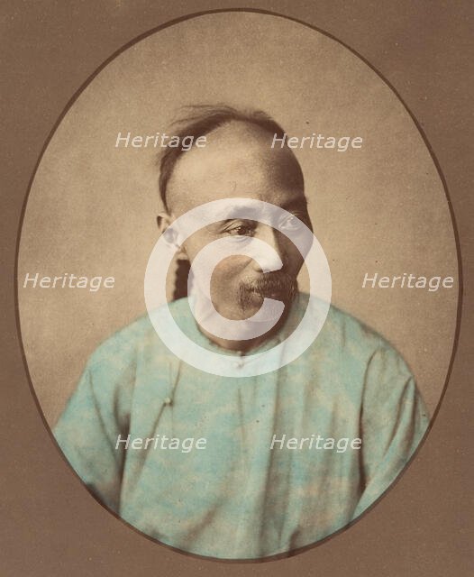 [Chinese Man], 1870s. Creator: Baron Raimund von Stillfried.