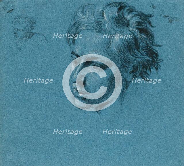 Head study for the “Scene from the Tyrolean Struggle for Freedom”, around 1840. Creator: Johann Peter Krafft.