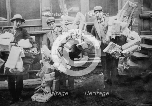 Christmas Mail, between c1910 and c1915. Creator: Bain News Service.