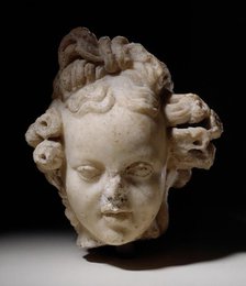 Head of Eros, 2nd century copy after a late Hellenistic Greek original. Creator: Unknown.
