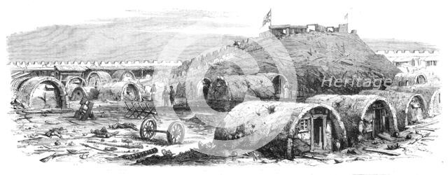 The War in China - interior of the North Fort Peiho - from a sketch by our special artist, 1860. Creator: Unknown.