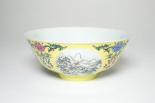 Bowl with Mountainous Landscapes, Qing dynasty (1644-1911), Daoguang reign (1821-1850). Creator: Unknown.