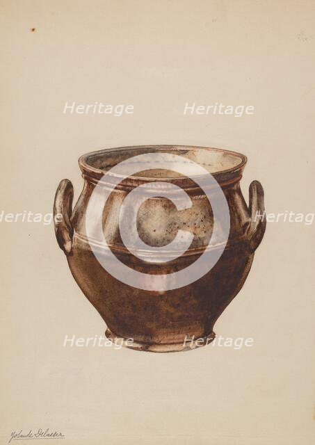 Sugar Bowl, c. 1937. Creator: Yolande Delasser.