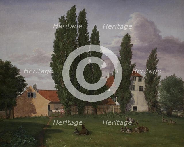 "Marialyst" at Frederiksberg. Ole Winstrup's House, 1828. Creator: Frederik Hansen Sodring.