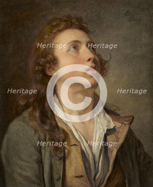 Study Of A Young Man, c1760. Creator: Jean-Baptiste Greuze.