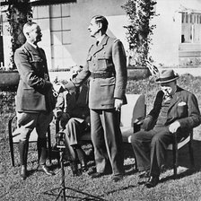 ''Henri Giraud and de Gaulle during the Casablanca Conference, January, 1943, (1945). Artist: Unknown.