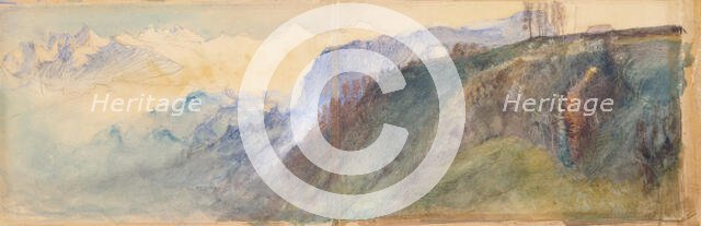 Bernese Oberland, 1866. Creator: John Ruskin.