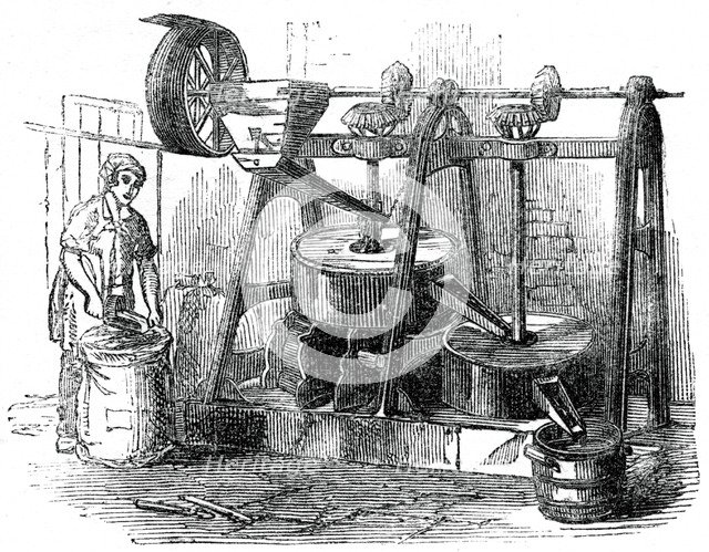 Chocolate mill, 1886. Artist: Unknown