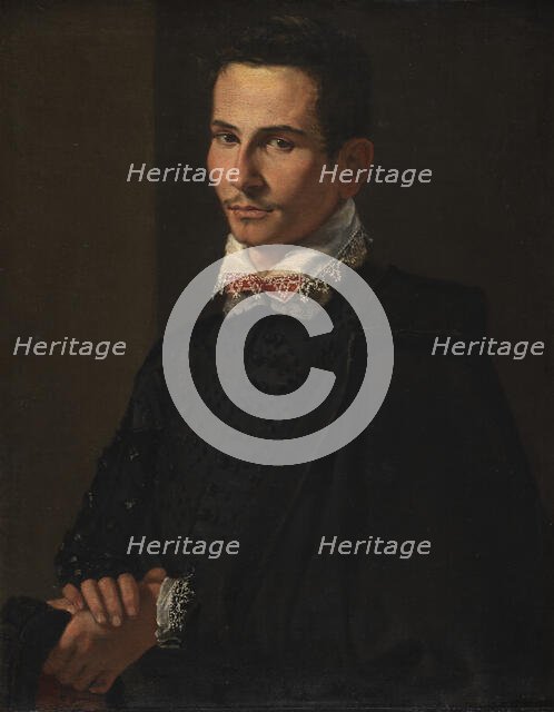 Portrait of a Man, 1566-1640. Creators: Jacopo Chimenti, Michelangelo Caravaggio.