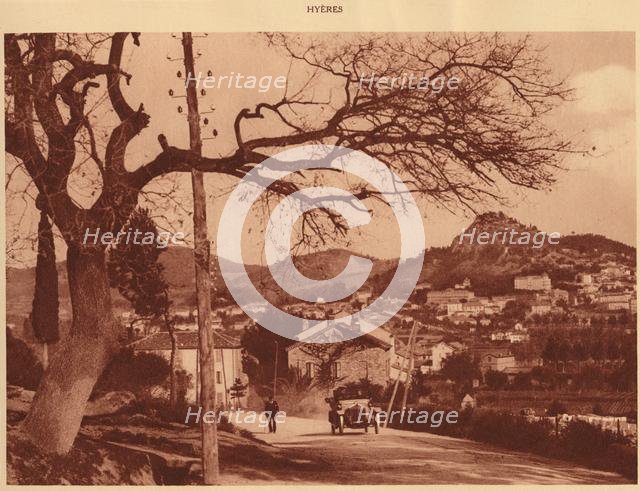 'View taken from Chemin de l'Hermitage, Hyeres', 1930. Creator: Unknown.