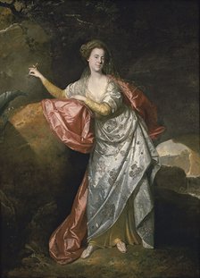 Ann Cargill (nee Brown) as Miranda in The Tempest by Shakespeare. London, Covent Garden Theatre. Artist: Zoffani, Johann (1733-1810)