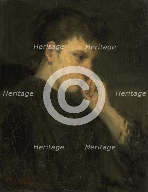 Melancholy', 1880-1899. Creator: Jozef Israels.