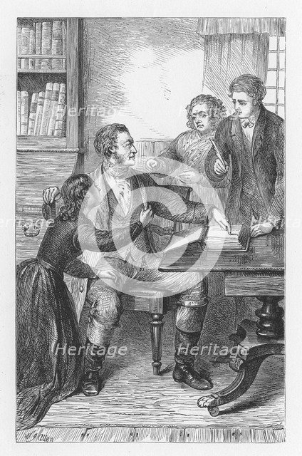 Scene from The Mill on the Floss by George Eliot, c1880. Artist: Walter-James Allen