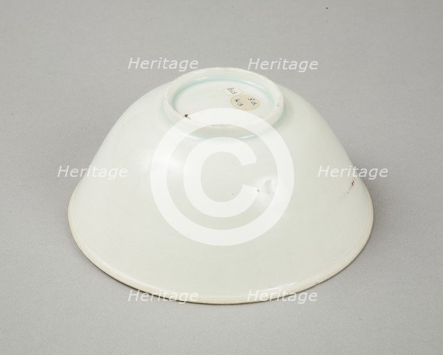 Qingbai glazed deep bowl, Yuan dynasty (1279-1368). Artist: Unknown.