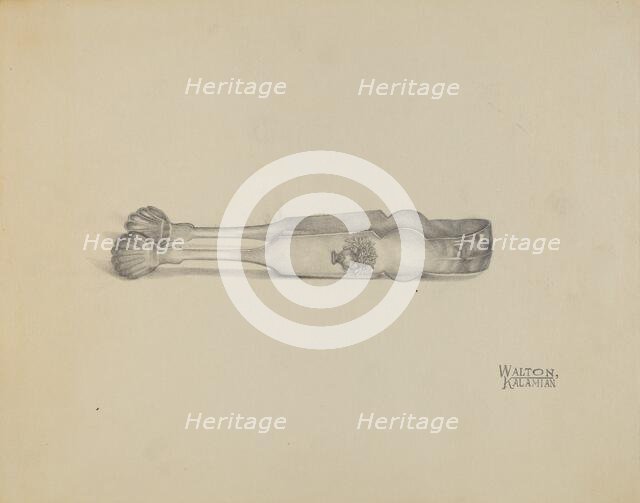 Silver Sugar Tongs, 1935/1942. Creator: Kalamian Walton.