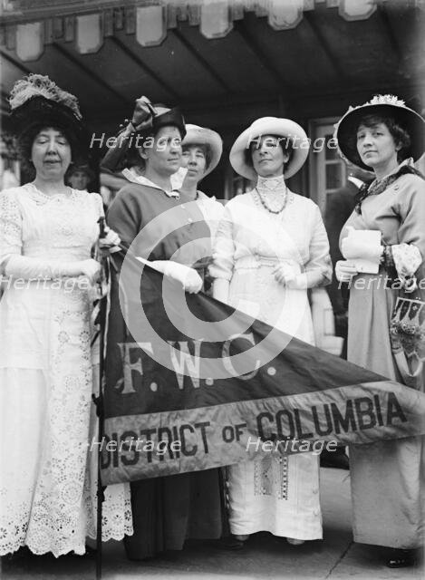 Federation of Women's Clubs, D.C. Leaders of Delegation To White House..., 1914. Creator: Harris & Ewing.