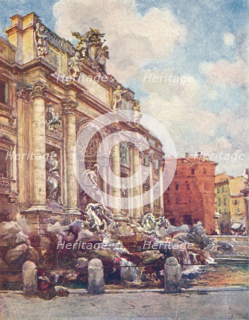 Fountain of Trevi, c1905. Artist: Alberto Pisa